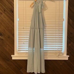 XL muted blue jumpsuit for the summer / wedding